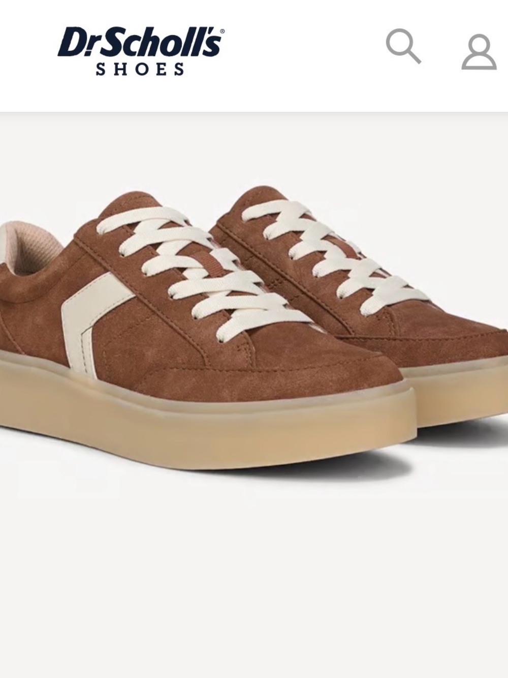Dr Scholl’s Madison Lace Sneakers in Dark Honey Size 8.5